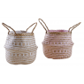 Rush and paper pot covers