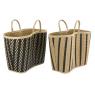 Seagrass double weaving basket