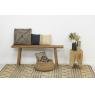 Coussins en jute et coton noir