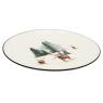 Set of 6 white porcelain plates