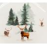 Set of 6 white porcelain plates