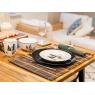 Set of 6 white porcelain plates