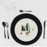 White porcelain plates
