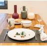 White porcelain plates