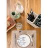 Set of 6 white porcelain plates