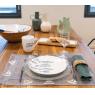 Set of 6 white porcelain plates