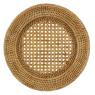 Plate in rattan