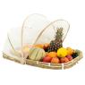 Plateau en bambou avec cloche