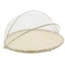 Round bamboo food cover