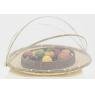 Round bamboo food cover