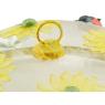 Raffia and metal food cover