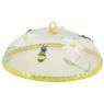 Raffia and metal food cover