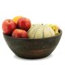 Black acacia wood salad bowl
