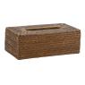 Rattan tissue holder box
