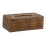 Rattan tissue holder box