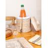 Rattan ice box with tongs