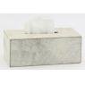 Tissue holder box in goat skin