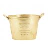 Golden metal champagne bucket