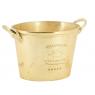 Golden metal champagne bucket