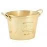 Golden metal champagne bucket