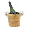 Wooden and aluminium champagne bucket