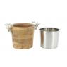 Wooden and aluminium champagne bucket