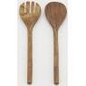 Acacia wood salad servers