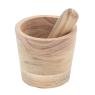 Acacia wood mortar and pestle