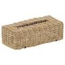 Rectangular rattan tissue basket 