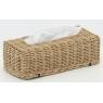 Rectangular rattan tissue basket 