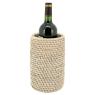 Bottle's cooler in steel and rattan