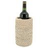 Bottle's cooler in steel and rattan