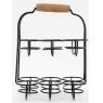 Black metal egg holder