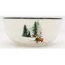 Porcelain deer and fir bowls