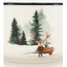 Porcelain deer and fir bowls