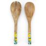 Set of 2 salad cutlery in mango 
