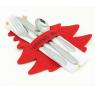 Set of 6 felt cutlery holders