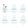 Set of 6 white felt cutlery holders