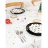 Set of 6 white felt cutlery holders