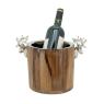 Seau à champagne Cerf en bois et alu