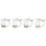 Tasses en verre et aluminium