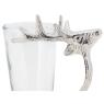 Tasses en verre et aluminium
