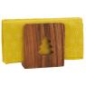 Acacia wood towel rack 