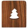 Acacia wood towel rack 