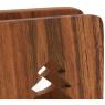 Acacia wood towel rack 