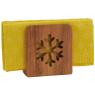 Acacia wood towel rack