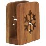 Acacia wood towel rack