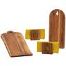 Acacia wood towel rack