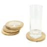 Mango wood coasters