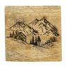 Mango wood coasters